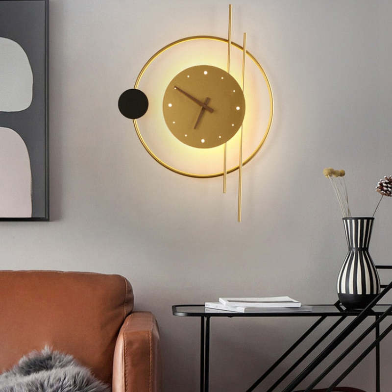 Modern Wall Clock Light  Illuminated Nielsen Design - Product detail 9