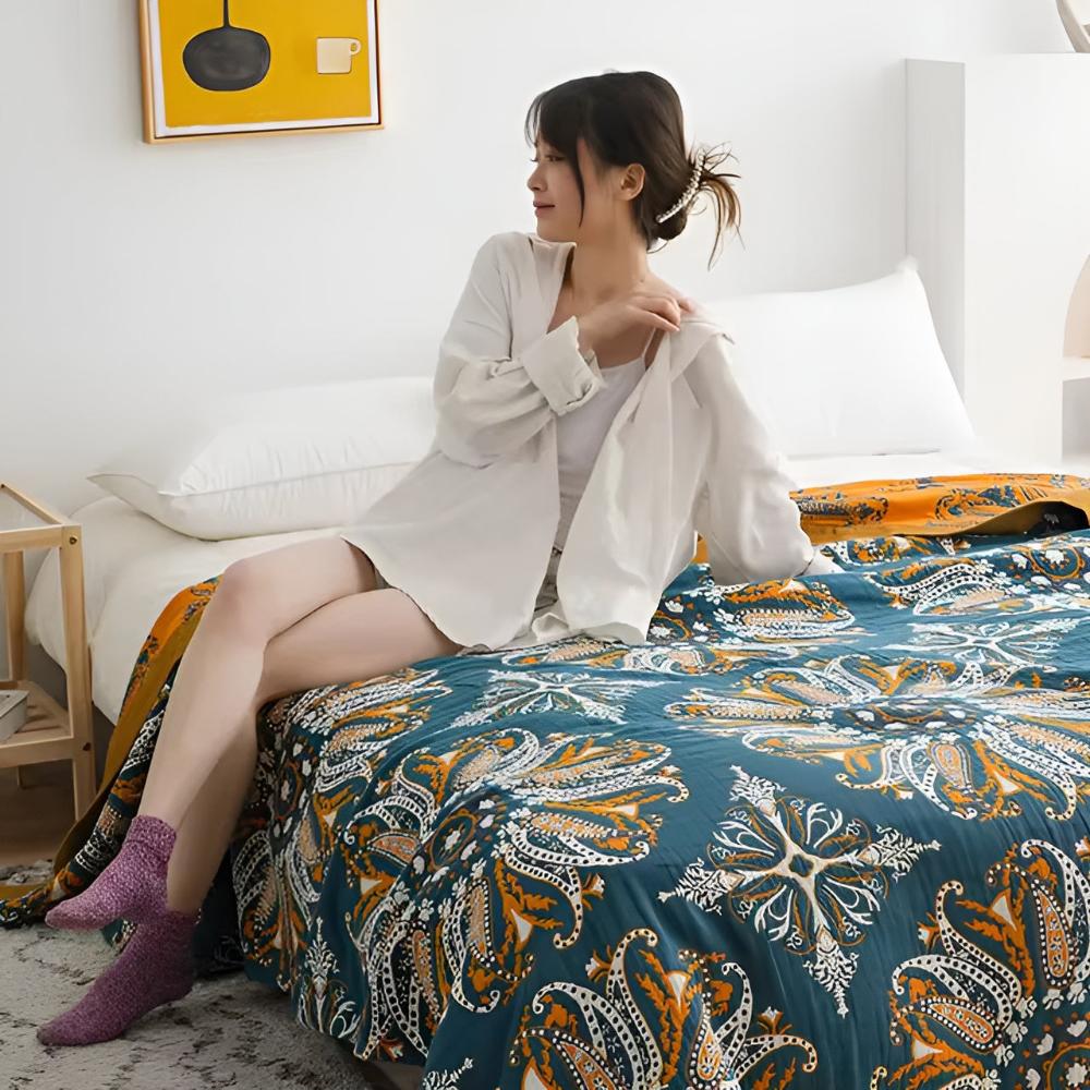 Wendbare Baumwollstruktur Decke In Weicher Premiumqualität Für Zeitlosen Stil Und Gemütliches Zuhause