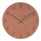 Scandinavian Wall Clock  Silent Grey Face With Copper Hands - Product detail 7