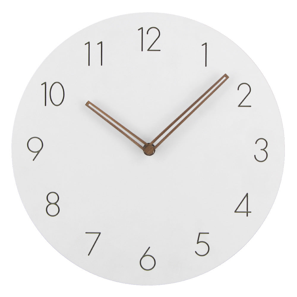 Scandinavian Wall Clock  Silent Grey Face With Copper Hands - Product detail 8