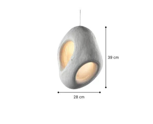 Aurine Minimalistische Hars Plafondlamp – Moderne Dimbare LED Designlamp met Zachte Warme Verlichting voor Rustige Interieurs