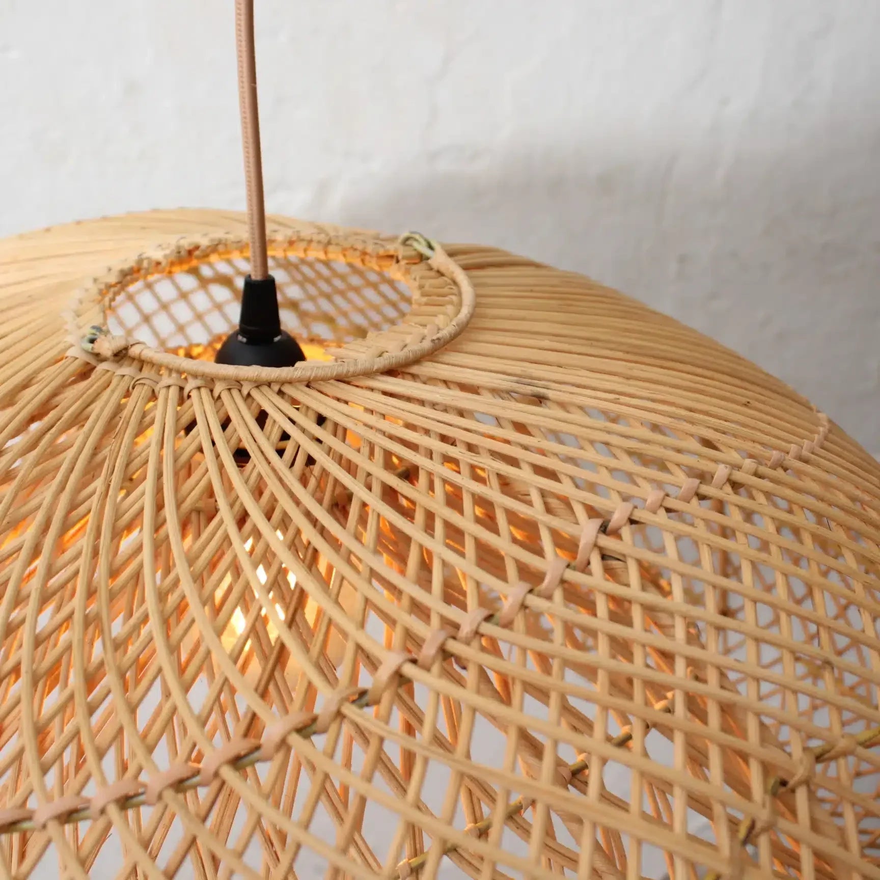 Bamboo Weave Hanglamp – Handgeweven Natuurlijke Sfeer in Japandi Stijl