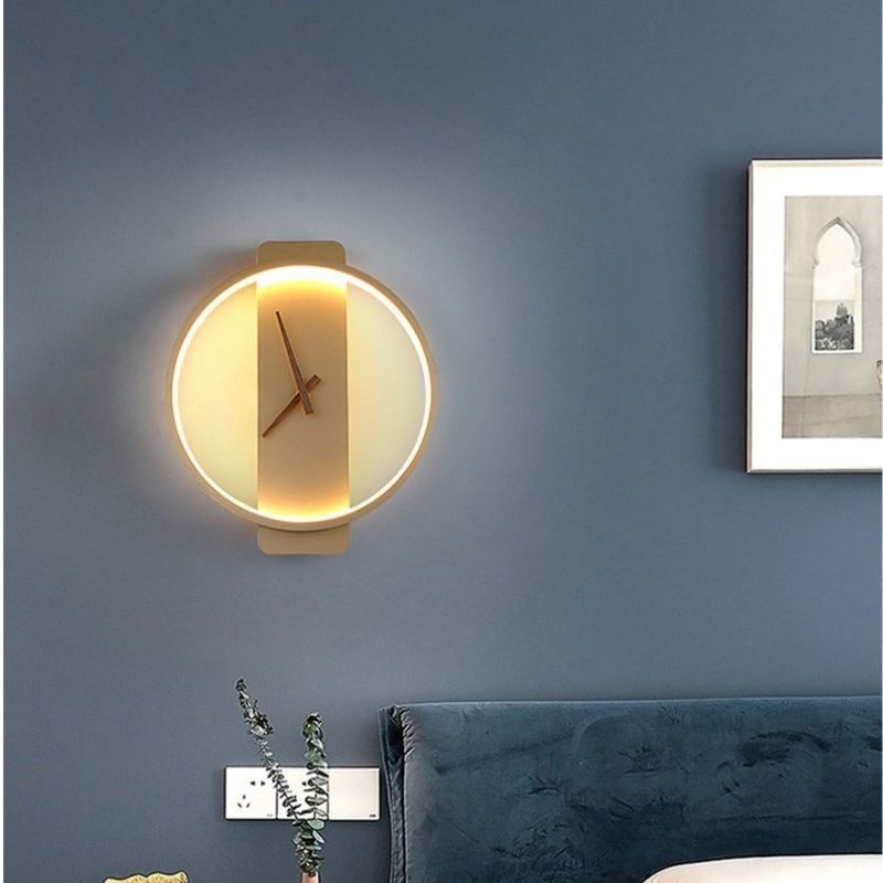 Skulpturale Wanduhr Mit Sanftem Warmweißem Licht Und Ruhigem Quarzwerk Für Schlafzimmer Wohnzimmer Flur Büro