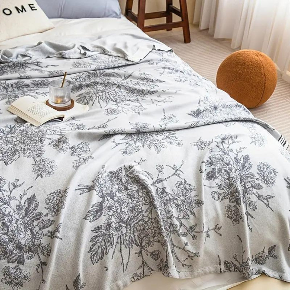 Wendbare Bambusfaser Decke in elegante Premiumqualität für kühlenden Touch und Stil für Zuhause