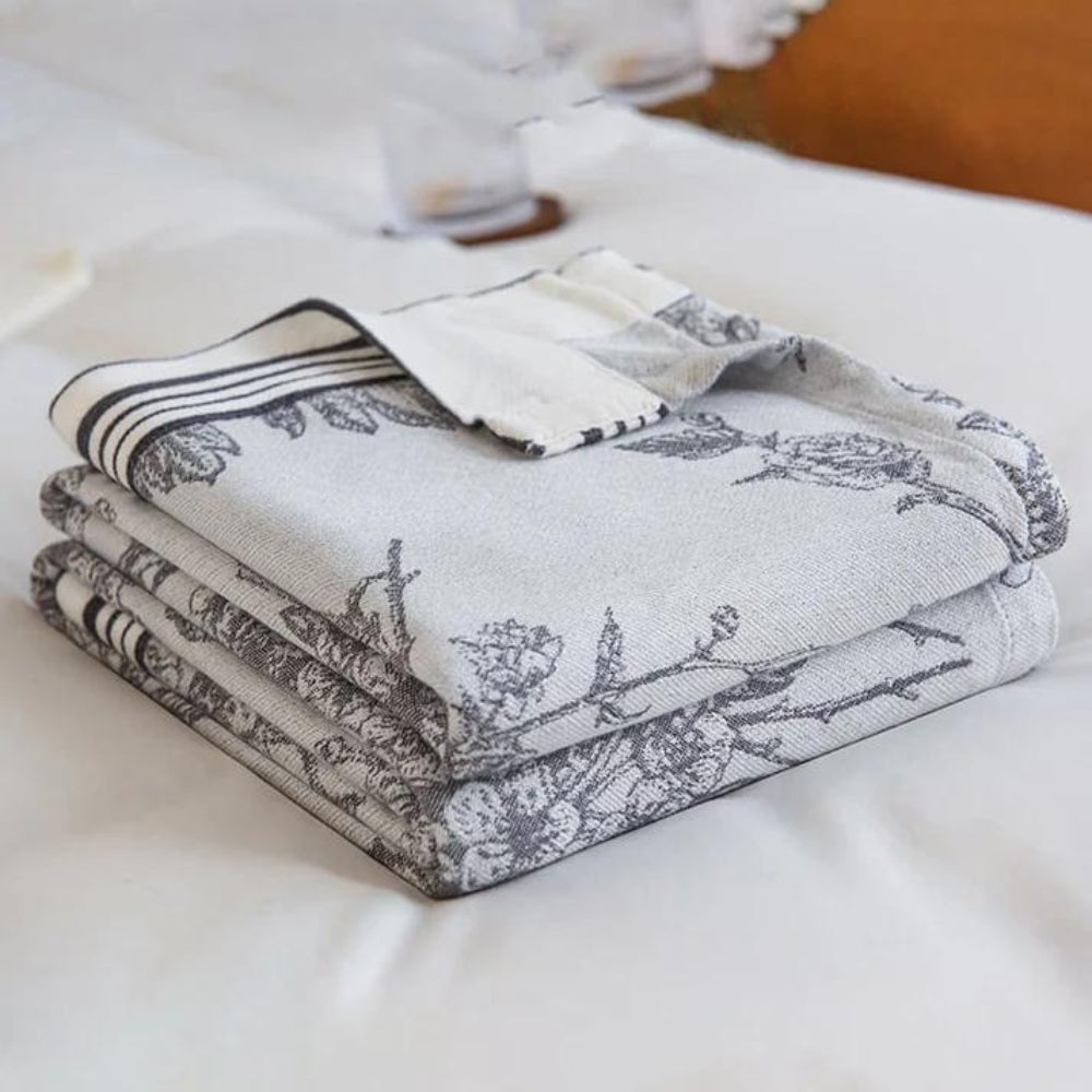 Wendbare Bambusfaser Decke in elegante Premiumqualität für kühlenden Touch und Stil für Zuhause