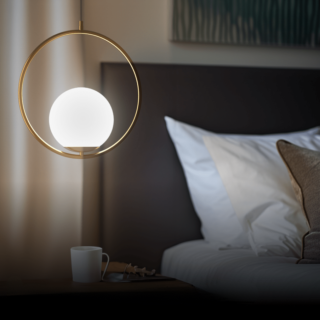 LED Pendellampe Mit Gold Glas Optik Im Skandinavisches Design Warmweiß 3000K Energiesparende Licht Esszimmer Küche Büro
