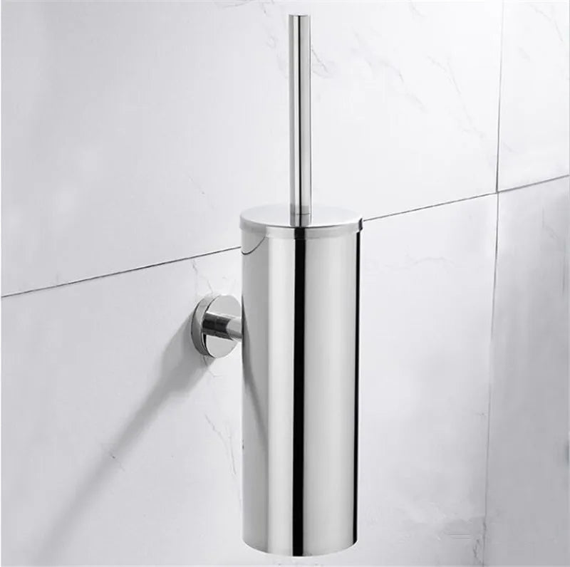 PureForm Luxe Wandgemonteerde Toiletborstel – Stijlvolle Hygiëne voor een Modern Interieur