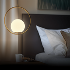 LED Pendellampe Mit Gold Glas Optik Im Skandinavisches Design Warmweiß 3000K Energiesparende Licht Esszimmer Küche Büro