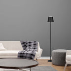 Kabellose LED Bodenlampe Mit Höhenverstellung Und Warmer Beleuchtung Bis Zu 10 Stunden Laufzeit IP54 Spritzschutz