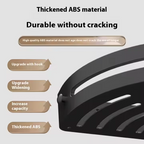 Doucherek zonder boren – Wandplank badkamer zwart aluminium, sterk & roestvrij