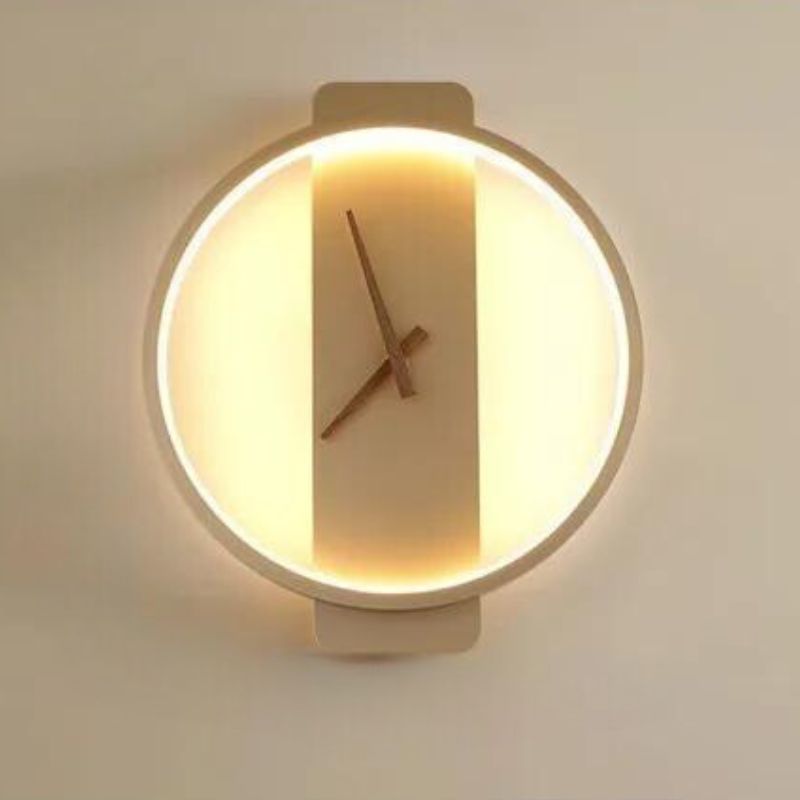 Skulpturale Wanduhr Mit Sanftem Warmweißem Licht Und Ruhigem Quarzwerk Für Schlafzimmer Wohnzimmer Flur Büro