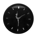 Elegante Wanduhr Mit Ballerina Silhouette Als Zeiger Leise Mechanik Und Minimale Markierungen Ideal Für Schlafzimmer