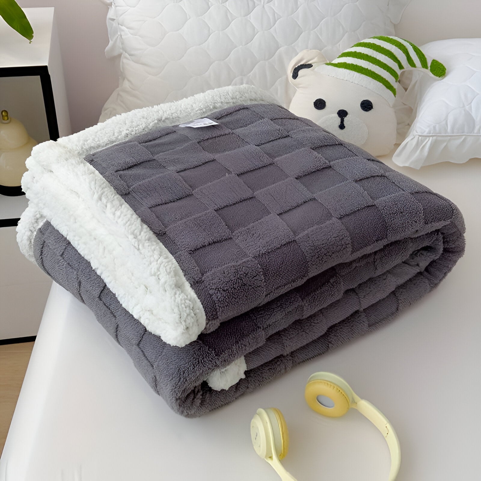 Warme Winterausführung mit weicher, umkehrbarer Oberfläche für entspannte Abende