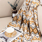 Boho-inspiriertes geometrisches Design mit weicher Struktur für stilvolle Wohnbereiche