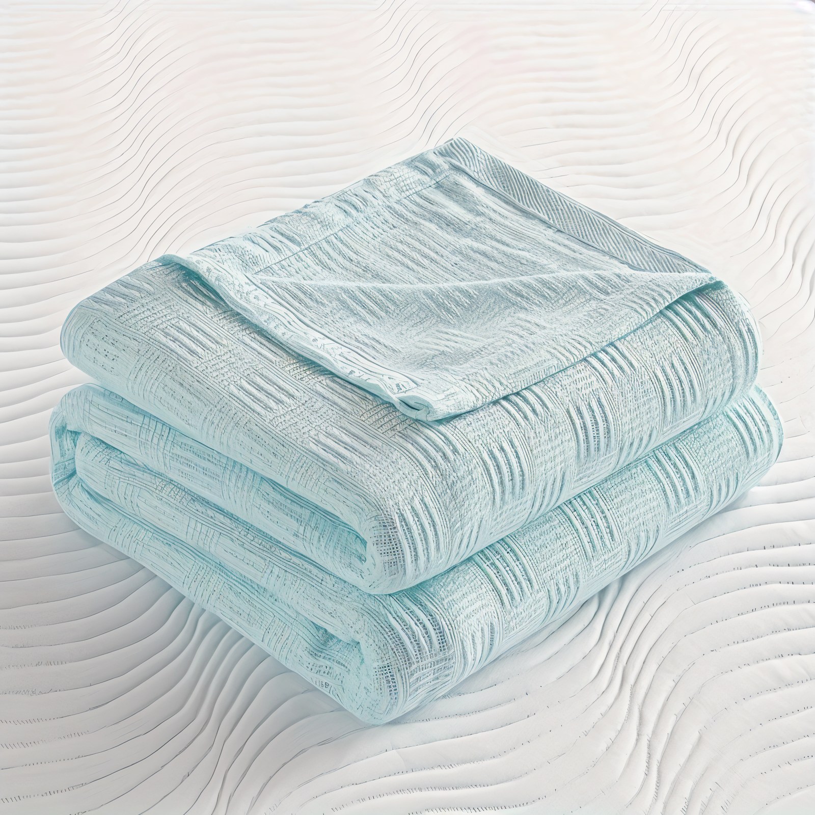 Atmungsaktive Baumwoll-Strickstruktur für ganzjährigen Komfort und ein ausgeglichenes Raumklima