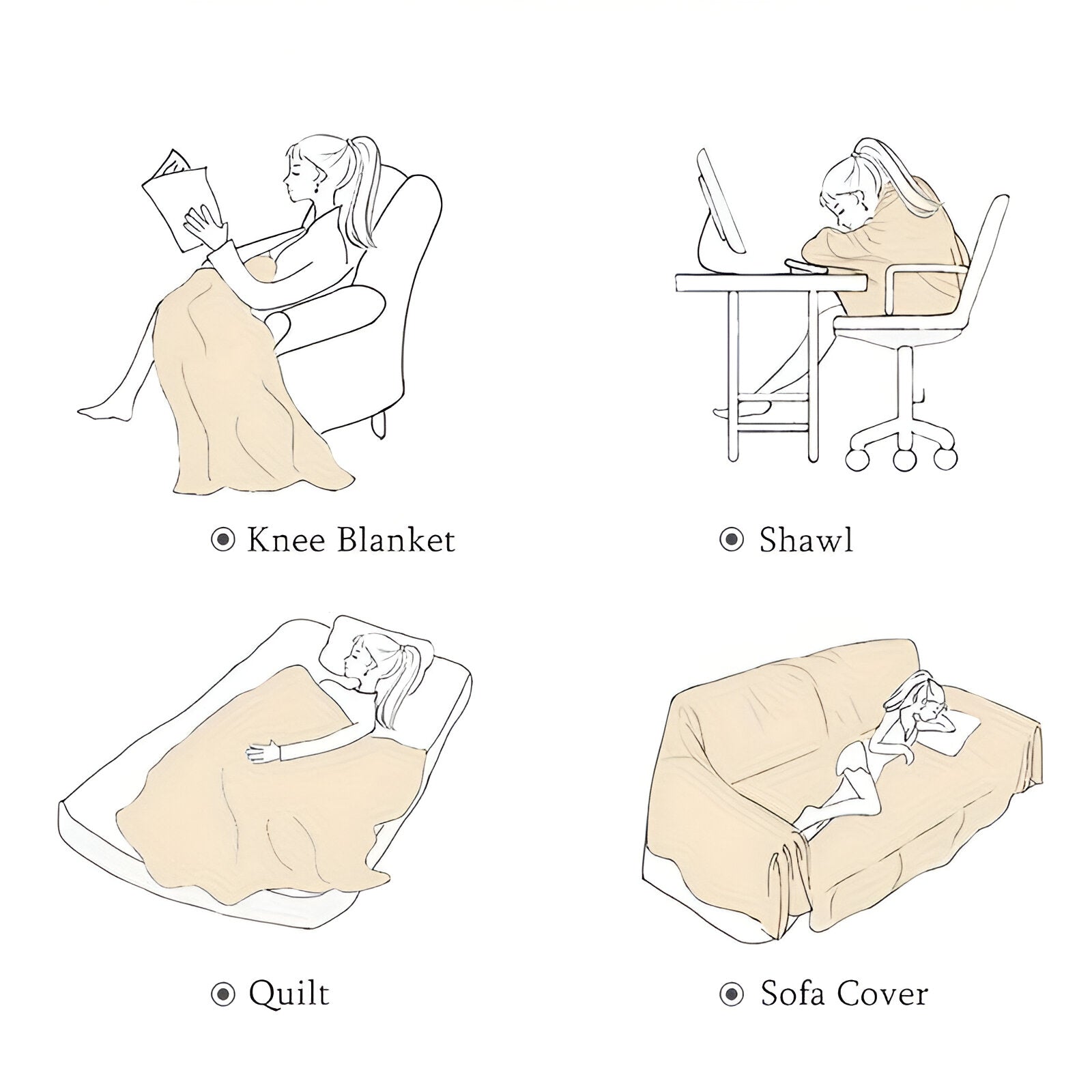 Wendbare Baumwollstruktur in weicher Premiumqualität für ein gemütliches Zuhause