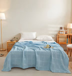 Luftige Baumwoll-Waffelstruktur für eine natürliche und harmonische Wohnatmosphäre