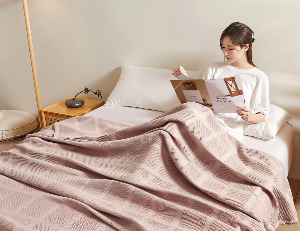 Luftige Baumwoll-Waffelstruktur für eine natürliche und harmonische Wohnatmosphäre