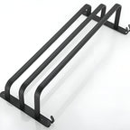 LuxeRack – Wandgemonteerde Handdoekhouder van Aluminium met 2 of 3 Stangen – Zwart, Modern, Ruimtebesparend en Zonder Boren