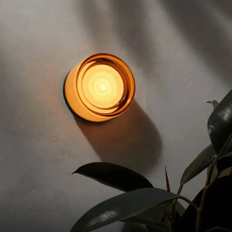 Mivel Nordic Minimalist LED Wall Light Amber | Celestre
