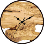 Rustic Wall Clock  Natural Wood Slice Design - Product detail 5