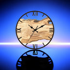 Rustic Wall Clock  Natural Wood Slice Design - Product detail 4