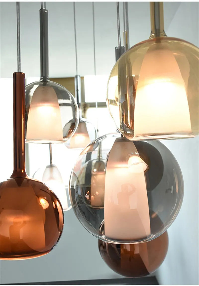Moderne Glaskugel Hängeleuchte Mit Minimalistischem Design Und Hochwertigen Metallelementen Für Küche Und Esszimmer