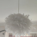 Luxuriöser Feder Kronleuchter Mit Gänsefeder Für Luftige Elegante Atmosphäre Und E27 Fassung Ideal Für Schlafzimmer