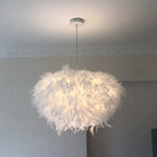 Luxuriöser Feder Kronleuchter Mit Gänsefeder Für Luftige Elegante Atmosphäre Und E27 Fassung Ideal Für Schlafzimmer