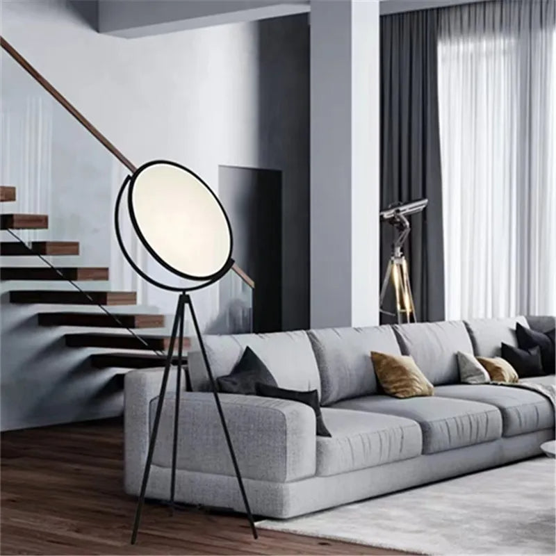 LED Ring Stehleuchte Mit Dreibein Stativ Und Weichem Gleichmäßigem Licht Für Wohnzimmer Und Leseecken