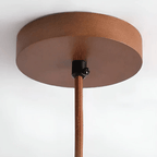 Japanse Plafondlamp – Natuursteen & Houten Designlamp met Warme, Rustige Sfeer