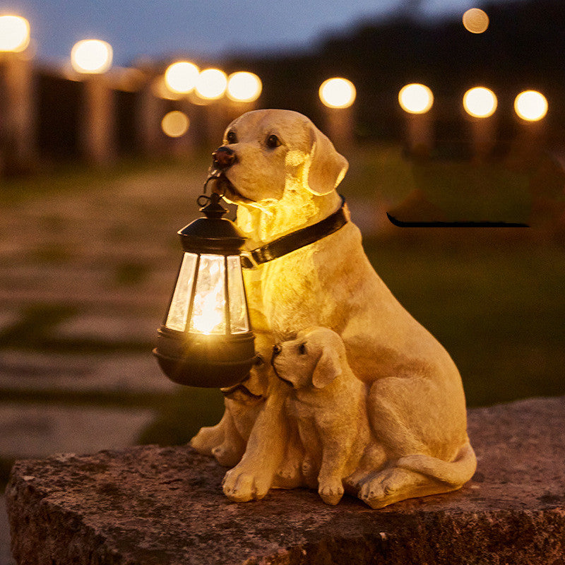  Hondenfiguur met zonne-LED-verlichting-lumipup-1
