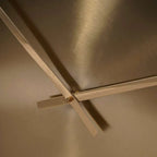 Messing Uhr Mit Rauchschwarzem Rahmen Und Eisernem Zifferblatt Tiefes Holzdekor Dezentes Tick Geräusch